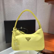 1NE515 Prada female vintage hobo degradable nylon half-moon waterproof shoulder bag indispensable casual street outfit