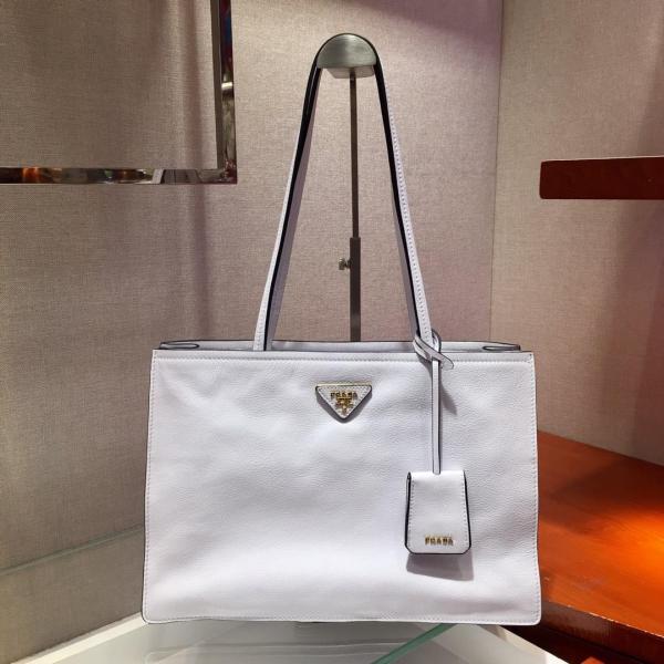 1BG122 Prada female large-capacity open shopping tote bag cansual stylish shoulder bag