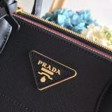 1BA102 Prada female saffiano large-capacity business briefcase portable laptop bag antique bronze hardware