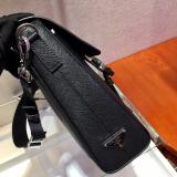2VD018 Prada saffiano male clamshell scratch-proof vintage satchel messenger bag large-capacity briefcase 