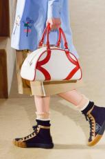 1BD071 Prada ladies casual color-contrast vintage top-handle crossbody bag  perfectly-matched with any clothes suitable for any occasion 