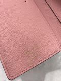 Louis Vuitton/LV ladies casual embossed clamshell multi-slots coin pouch medium wallet 