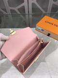 Louis Vuitton/LV ladies damier canvas envelope-type twist-lock long wallet graceful wrist bag clutch 