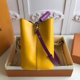 M54366 Louis Vuitton/Lv lockme ladies stylish waterproof drawstring bucket bag perfect street companion 