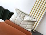 Yves Saint laurent/YSL Loulou Puffer quilted lightweight large-capacity shoulder bag vintage flap messenger bag 