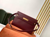 Yves Saint laurent/YSl manhattan female vintage satchel bag vintage flip messenger bag antique bronze hardware 