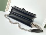 Yves Saint laurent/YSL Sunset22 female stylish vintage messenger bag chain-strap crossbody bag embellished with charming leather tag decoration 
