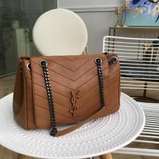 Yves Saint laurent/YSL Nolita female lightweight large-capacity shopping crossbody bag vintage  chain-strap messenger bag 