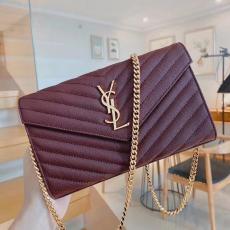 Small size Yves Saint laurent/YSL female WOC envelope-style chain-strap crossbody shoulder bag fashion smart bag 