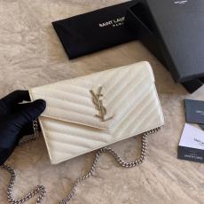 Yves Saint laurent/YSL female chevron-quilted WOC flap chain-strap crossbody bag small square bag enormous color for option