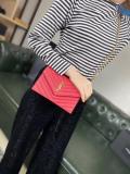 Small size Yves Saint laurent/YSL female WOC envelope-style chain-strap crossbody shoulder bag fashion smart bag 