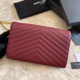 Yves Saint laurent/YSL female chevron-quilted WOC flap chain-strap crossbody bag small square bag enormous color for option