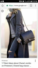 Chanel MAXI classic double flap shoulder bag  caviar black  58600 