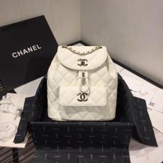 Chanel duma backpack  As1371 female waterproof  drawstring flap mini backpack with signature Double-C twist fastener