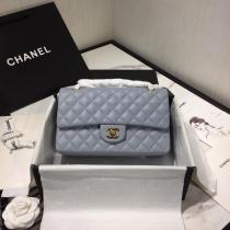 Chanel  CF 25 A01112 female quilted classic flap crossbody bag  with iconic Double-C twist fastener  medium size