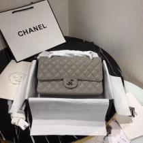 Chanel  CF 25 caviar  A01112 female quilted classic flap crossbody bag  with iconic Double-C twist fastener  medium size