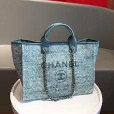 Chanel A8000 Classic lightweight large-capacity open shoping tote bag outdoor traveling luggage sand beach multistyle variation bag 