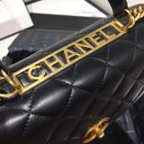 Chanel female trendy quilted flap handbag versatile vintage messenger bag lightweight chain-strap crossbody bag double size