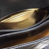 Chanel female trendy quilted flap handbag versatile vintage messenger bag lightweight chain-strap crossbody bag double size