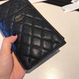 Chanel CF caviar wallet trendy quilted zipper smartphone pouch long purse multislots card holder coin wallet 
