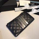 Chanel CF caviar wallet trendy quilted zipper smartphone pouch long purse multislots card holder coin wallet 