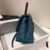Chanel CoCO handle feminine quilted top-handle handbag vintage portable flap messenger bag chain-strap crossbody bag double size multicolor variation