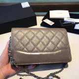 Chanel Gabrielle WOC flap  classic quilted chain-strap crossbody bag versatile small square envelope bag multiple color variation 