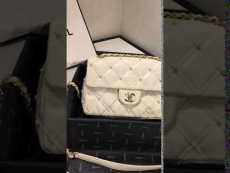 Chanel Cf 25 As1202  tide quilted pearl-decorated  crossbody flap bag elegant small square bag arrives in multicolor