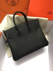 Hermes Birkin 25cm top-handle handbag elegant open lightweight shopping tote bag indispensable female piece  in togo calfskin leather 