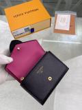 M69175 Louis Vuitton/LV female clamshell three-folding small wallet short purse multislots card holder
