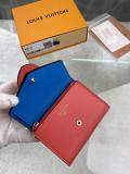 M69177 Louis Vuitton/LV female clamshell three-folding small wallet short purse multislots card holder