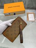 M69162 Louis Vuitton/LV female zipper longwallet purse multislots card wristlet holder with elegant frontal buckle 