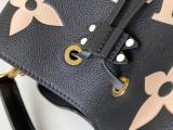 M56890 Louis Vuitton/LV NéoNoé MM handbag feminine drawstring open bucket bag with braided handle and monogram printing