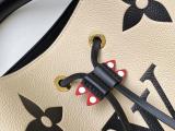 M56889 Louis Vuitton/LV NéoNoé MM handbag feminine drawstring open bucket bag with braided handle and monogram printing