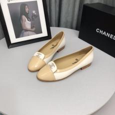 Chanel lady's stylish flat casual silp-on lightweight breathable loafer foldable ballet toe shoe with embroidered logo