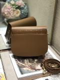 Dior classic Bobby handbag vintage half-moon messenger crossbody bag with antique bronze hardware and decorative flap buckle 