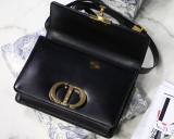 Dior classic 30 Montaigne vintage messenger crossbody bag exquisite socialite party clutch with detachable and adjustable strap 