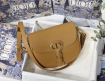Dior lady Bobby saddle bag vintage half-moon messenger crossbody bag with iconic decorative CD flap buckle and magnetic fastener