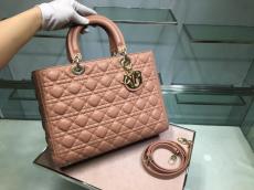 Dior large Lady dior handbag sleek lightweight quilted open shopping tote bag casual traveling holiday bag dispensable daily life companion