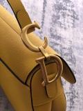 Dior sleek vintage messenger saddle bag casual chest shoulder  bag with stirrup magnetic clasp and antique gold hardware 