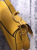Dior sleek vintage messenger saddle bag casual chest shoulder  bag with stirrup magnetic clasp and antique gold hardware 
