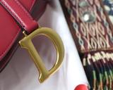 Dior feminine vintage saddle shoulder bag multi-purpose chest bag with magnetic fastener 