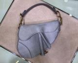 Small size Dior classic velvet saddle shoulder bag vintage messenger chest bag with magnetic stirrup fastener and CD structured crystal-encrusted clasp  