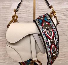 Dior sleek vintage messenger saddle bag casual chest shoulder  bag with stirrup magnetic clasp and antique gold hardware