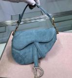 Small size Dior classic velvet saddle shoulder bag vintage messenger chest bag with magnetic stirrup closure and CD structured crystal-encrusted clasp  