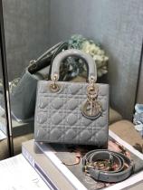 Dior classic small lady dior handbag sleek inquisitive shoping crossbody bag with embellished lustrous charm and protective base studs 