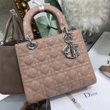 Dior classic Medium lady dior handbag sleek inquisitive shoping crossbody bag with embellished lustrous charm and silver hardware