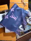 Louis Vuitton/LV female fringed cashmere scarf with giant monogram printing motif plenty of color option