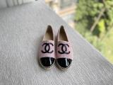 Chanel female canvas casual flat espadrille convenient slip-on multiple color option