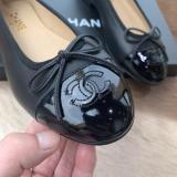 Chanel classic female bowknot flat ballerina shoe skim-proof loafer breathable toe shoe 